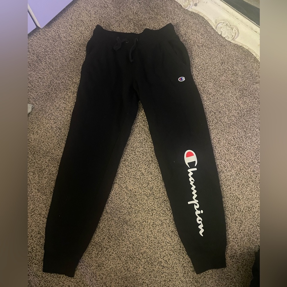 black champion sweatpants slightly worn